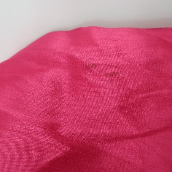 Lula Kate Charleston Pink Shantung One Shoulder Gown in Fuchsia Pink Size 10 - Picture 10 of 10